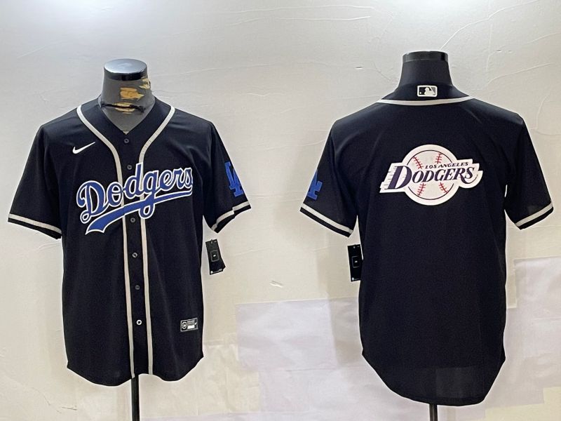 Men Los Angeles Dodgers Blank Black Game 2024 Nike MLB Jersey style 11208